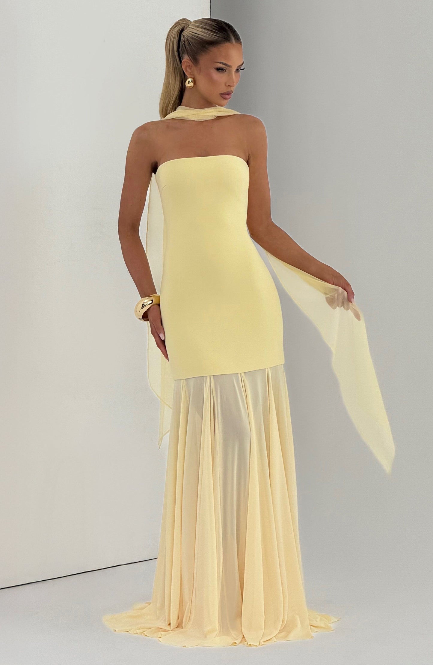 Merritt Gown - Lemon